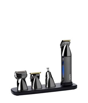 Babyliss, BaByliss Multifunktionstrimmer "BaByliss Super-X Metal 15-in-1 Multitrimmer für Bart & Körper, MT991E" 4 Aufsätze Titan-Klinge, 15 Aufsätze und Kammführungen, USB-Ladestation, kabellos