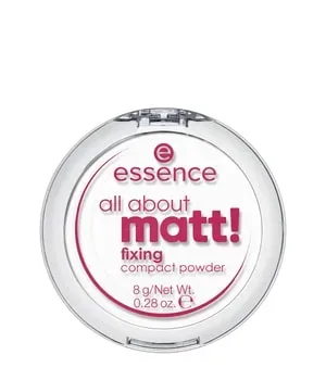 Essence, Essence All About Matt! Fixing Compact Powder Puder 8 g WHITE