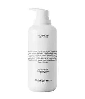 Transparent Lab, Transparent Lab AHA Smoothing Bodylotion 400 ml