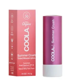 Coola, Coola - Mineral Liplux Getönter Lippenbalsam SPF30 - Summer Crush, One Size, Zimt Satin