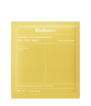 Biodance Radiant Vita Niacinamide Real Deep Mask Glow Masken 34 g