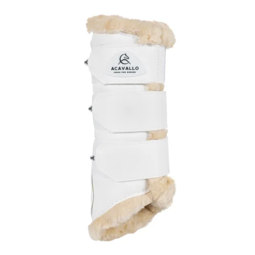 Acavallo, Acavallo Hind Brushing Horse Boots WSynthetic Fur WTriple Velcro