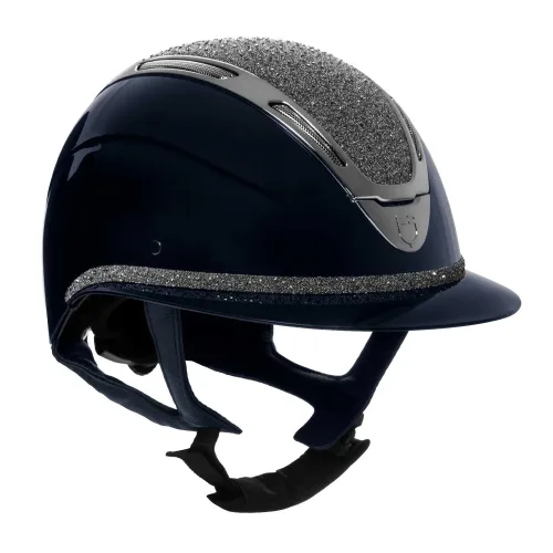 Equestro, Equestro Apocalipse Glossy Reithelm mit Strasssteinen