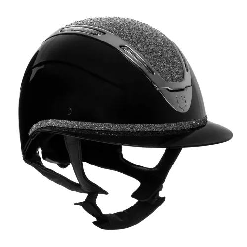 Equestro, Equestro Apocalipse Glossy Reithelm mit Strasssteinen