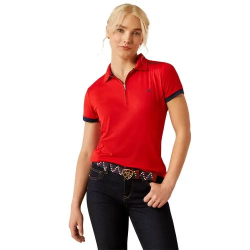 ARIAT, Ariat Bandera Team 14 Zip Polo Damen
