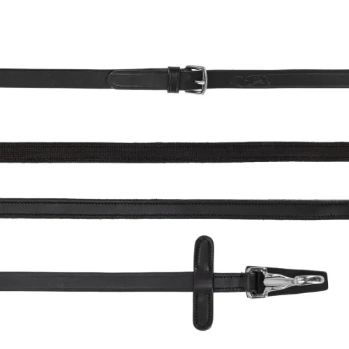 QHP, QHP Zügel mit Gummiunterseite mit Clip