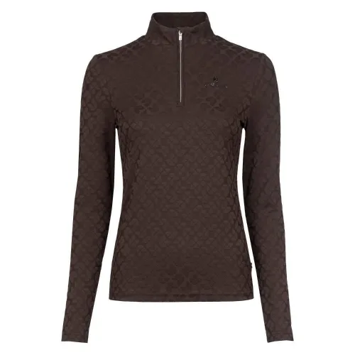 Cavallo, Cavallo CAVALDARSHA Jaquard Stehkragenshirt mit Reißverschluss Damen