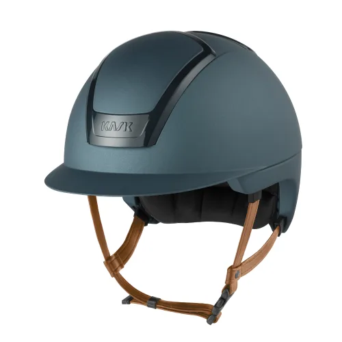KASK, KASK NEMESI METAL Reithelm mit beigem Kinnriemen