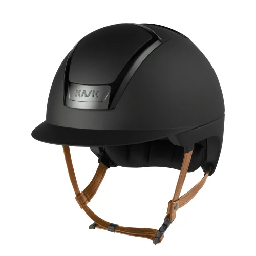 KASK, KASK NEMESI METAL Reithelm mit beigem Kinnriemen