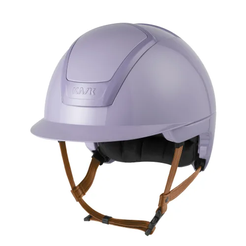 KASK, KASK NEMESI SHINE Reithelm mit beigem Kinnriemen