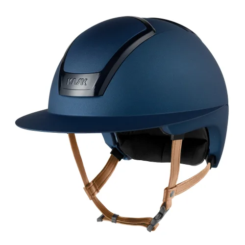 KASK, KASK NEMESI Wide Peak METAL Reithelm mit beigem Kinnriemen