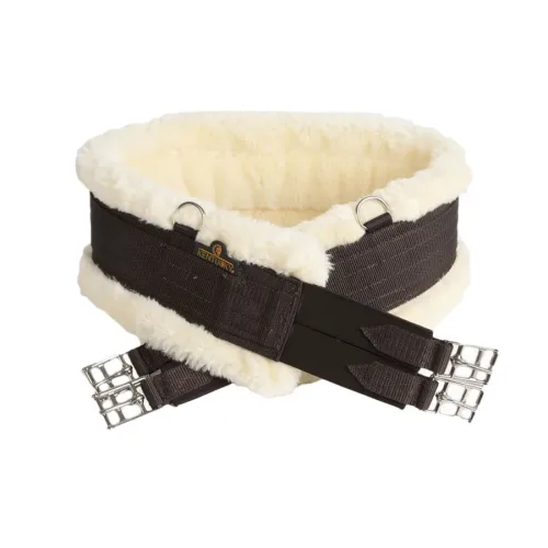 Kentucky Horsewear, Kentucky Horsewear Sattelgurt mit Lammfellimitat Elastik