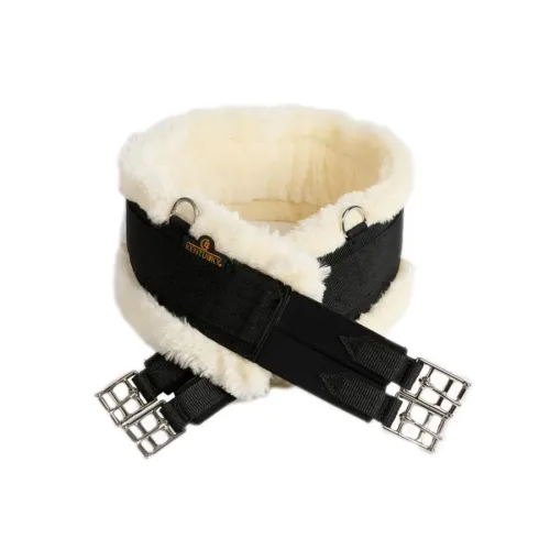 Kentucky Horsewear, Kentucky Horsewear Sattelgurt mit Lammfellimitat Elastik