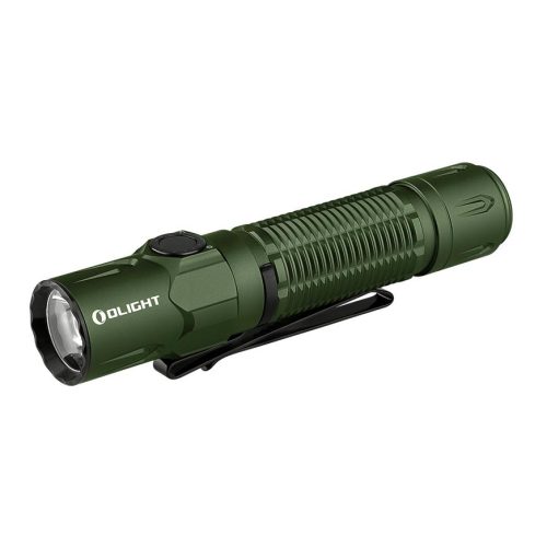 Olight, OLight Warrior 3S green LED Taschenlampe IPX8 (wasserdicht), mit Gürtelclip, mit Holster, mit Stroboskopmodus