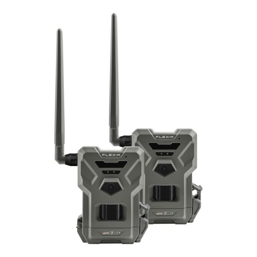 Spypoint, Spypoint FLEX-M Twin Pack Wildkamera 28 Megapixel Tonaufzeichnung, 4G Bildübertragung, GSM-Modul Grau-Grün (matt)