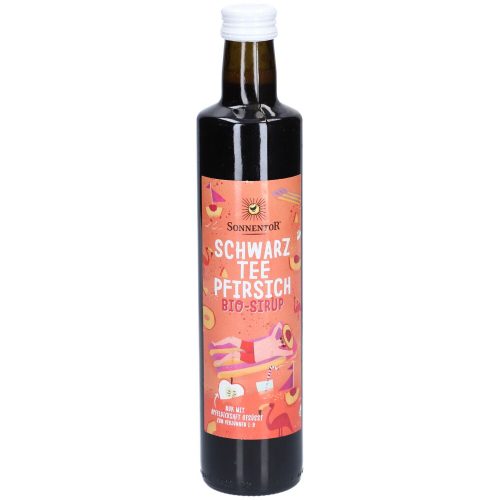SONNENTOR, Sonnentor Schwarztee-Pfirsich Sirup BIO (500ml)