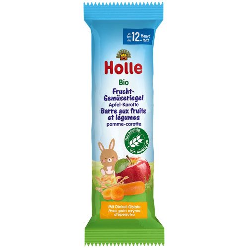 Holle, Holle Bio Frucht-Gemüseriegel Apfel-Karotte (25g)