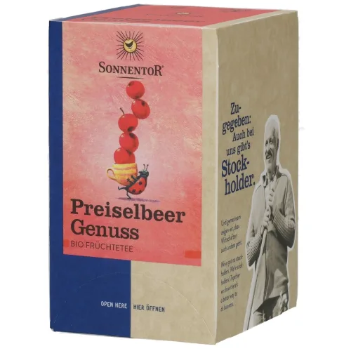 SONNENTOR, Sonnentor Preiselbeer Genuss Früchtetee (18x2.8g)