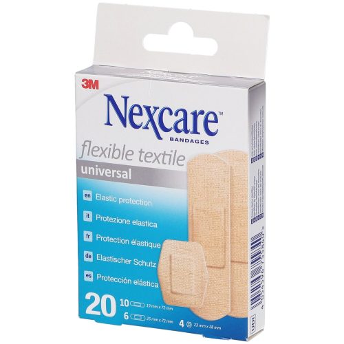 3M Nexcare, 3M Nexcare Flexible Textile Universal Pflaster Assortiert (20 Stk)
