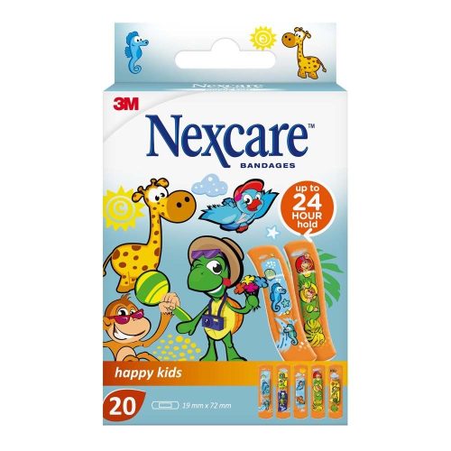 3M Nexcare, 3M Nexcare Kinderpflaster Happy Kids 1.9cm x 7.2cm (20 Stk)