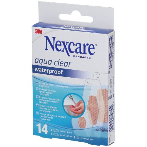 3M Nexcare, 3M Nexcare Aqua Clear waterproof assortiert (14 Stk)