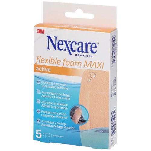 3M Nexcare, 3M Nexcare flexible foam Maxi active 50x101mm (5 Stk)