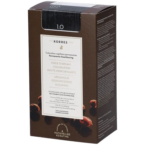 Korres, Korres Argan OIL Hochentwickelte Haarcoloration Black / Schwarz 1.0