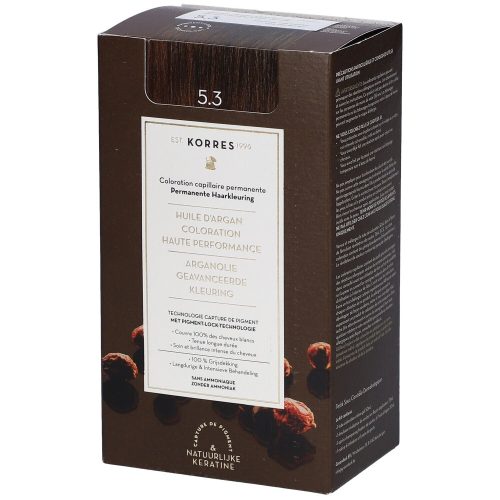 Korres, Korres Argan OIL Hochentwickelte Haarcoloration Golden Honey Light Brown / Hellbraun Gold 5.3