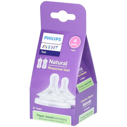 PHILIPS AVENT, Philips Avent Natural Response Sauger, Grösse 4, 3M+ (2 Stk)