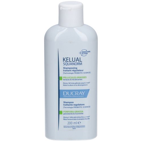 Ducray, DUCRAY KELUAL SQUANORM Kur-Shampoo Fettige Schuppen (200ml)