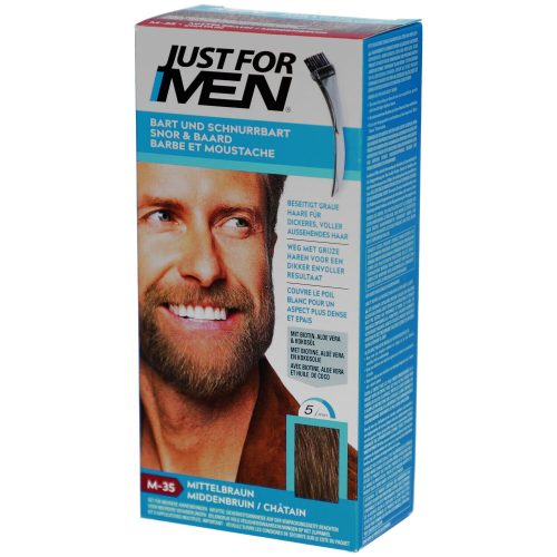 Nur für Männer Schnurrbart&Barbe Chatain M-35