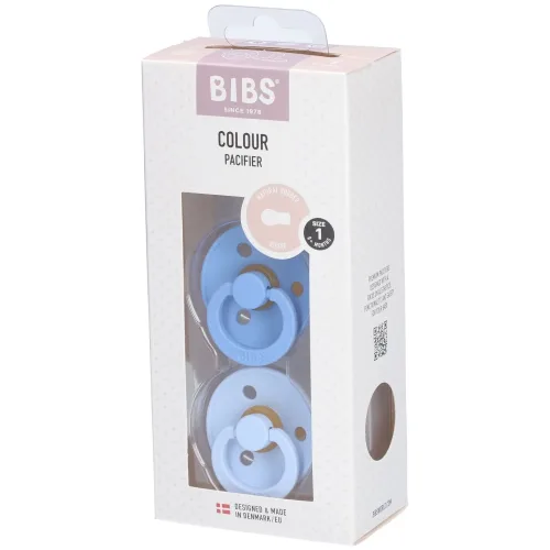 BIBS, 2er-Pack Colour Schnuller Latex, 0-6M