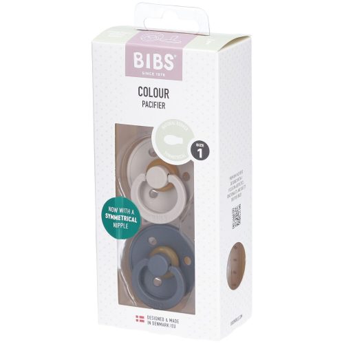 2er-Pack Colour Schnuller Latex, symetrisch, 0-6M