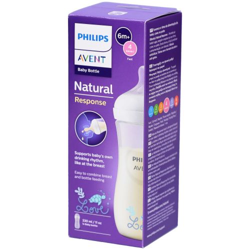 PHILIPS AVENT, Philips Avent Natural Response Babyflasche Weiß ab 3 Monaten