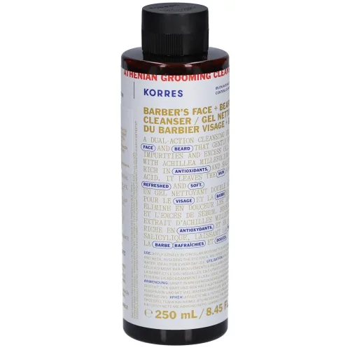 Korres, KORRES Athenian Grooming Barber´s Face + Beard Reinigungsgel 250 ml Herren