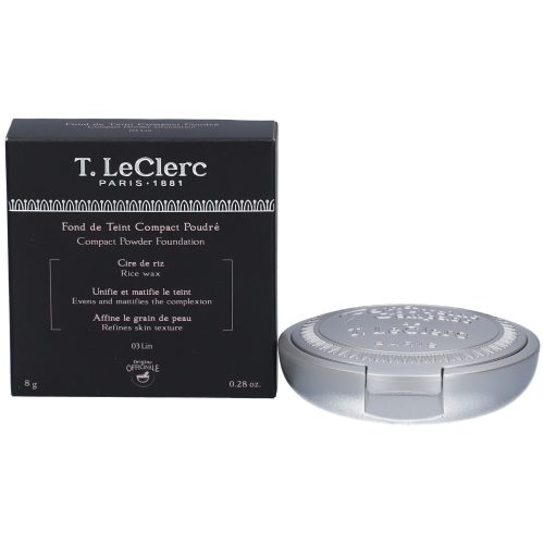 T.LeClerc, T.LeClerc Compact Powder Foundation Kompakt Foundation 8 g Nr. 03 - Lin