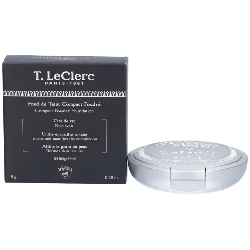 T.LeClerc, T.LeClerc Compact Powder Foundation Kompakt Foundation 8 g Nr. 04 - Beige Doré