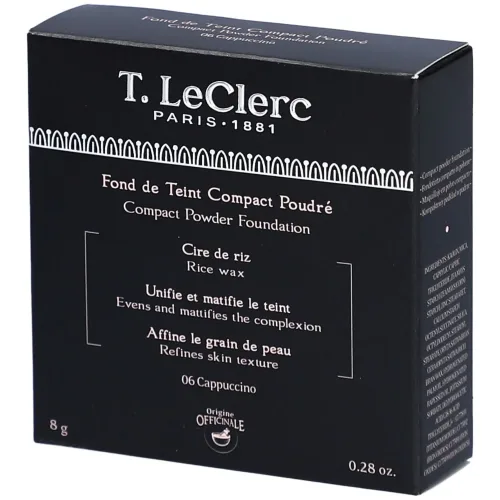 T.LeClerc, T.LeClerc Compact Powder Foundation Kompakt Foundation 8 g Nr. 06 - Cappuccino