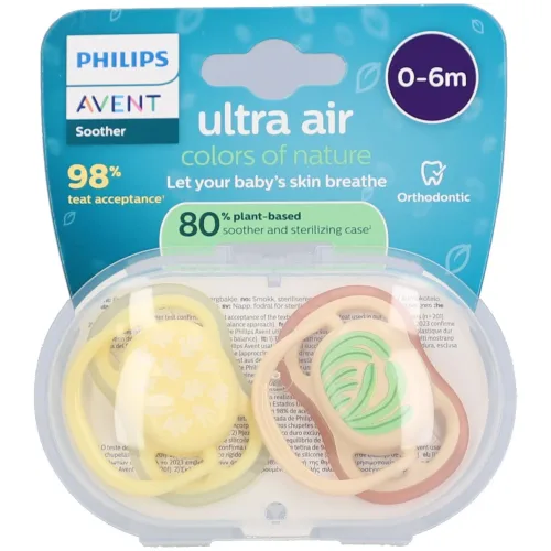 Philips Avent Ultra Air Sucette +0m Luftdesign beige