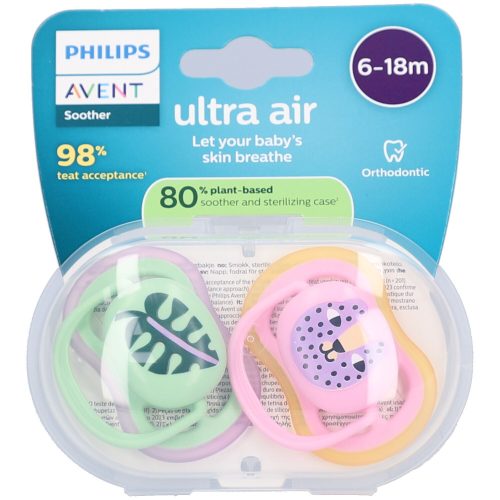 PHILIPS AVENT, 2er-Pack Schnuller ultra air, 6-18M