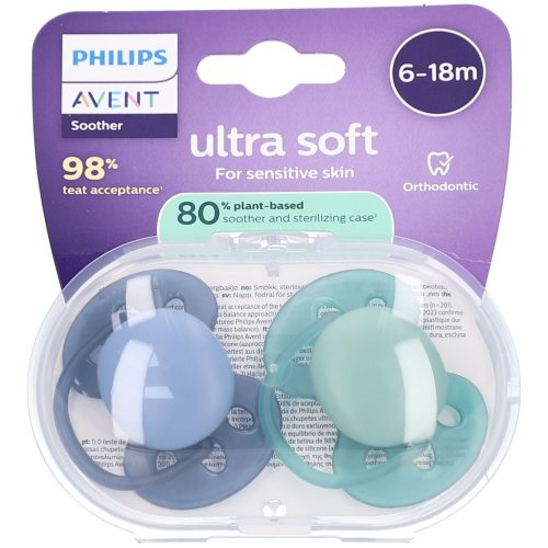 PHILIPS AVENT, 2er-Pack Schnuller ultra soft, 6-18M