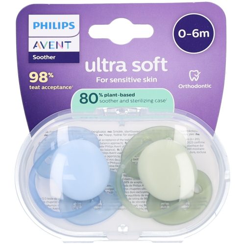 PHILIPS AVENT, 2er-Pack Schnuller ultra soft, 0-6M