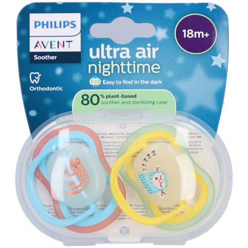 PHILIPS AVENT, 2er-Pack Schnuller ultra air Nighttime, ab 18M
