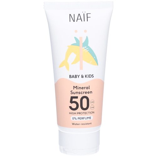 NAÏF, Naïf Mineral Sun Cream SPF50 No Perfume Baby & Kids (100ml)