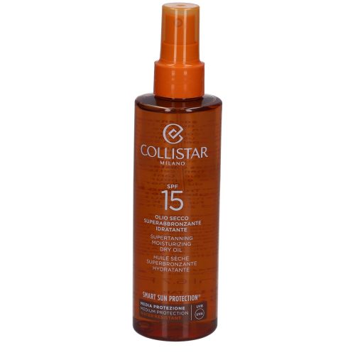 COLLISTAR, Collistar Supertanning Moisturizing Dry Oil SPF 15 Sonnenschutz 200 ml
