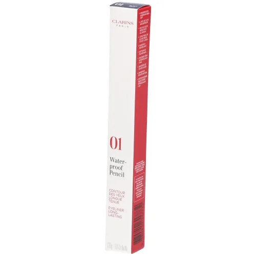 Clarins, Clarins Waterproof Pencil 01 Black Tulip, 0,29 g