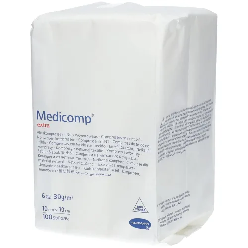 MEDICOMP, Medicomp Extra 6 fach S30 10x10cm unsteril (100 Stk)
