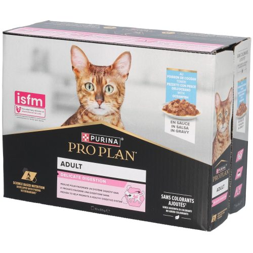 Pro Plan, PRO PLAN Nutrisavour Adult Delicate mit Hochseefisch, in Sauce 10x85 g