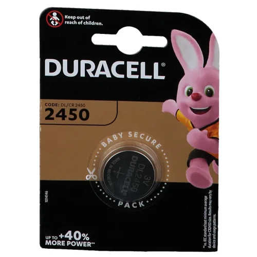 DURACELL, DURACELL Knopfbatterie Specialty DL2450 CR2450, 3V