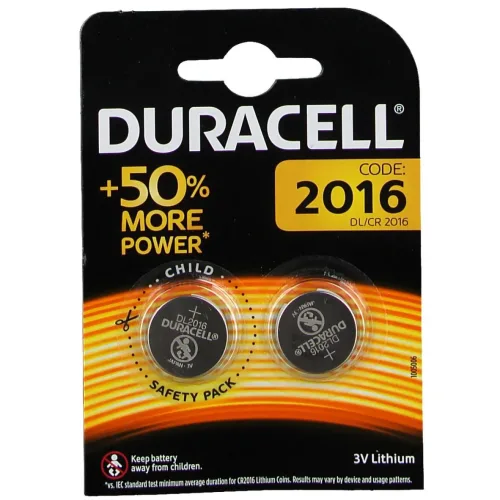 DURACELL, DURACELL Knopfbatterie Specialty CR2016 B2 CR2016, 3V 2 St&uuml;ck